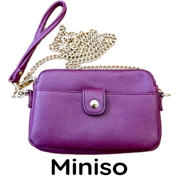 Miniso Bags Miniso Mini Wallet Shoulder Bag Clutch Detachable Chain